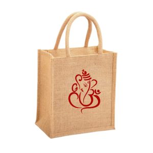 Ganesh Jute Print Handbag