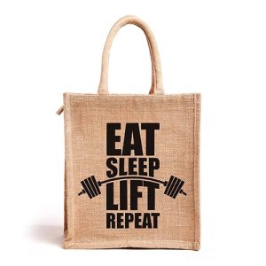 Printed Jute Bags for Gym